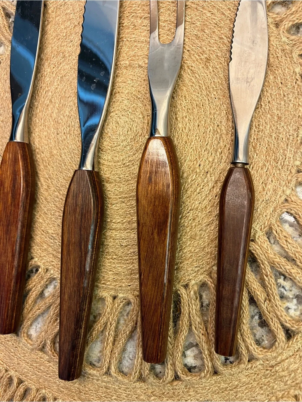 MCM Danish Fleetwood 4 Piece Stainless Steak Knives & Fork
